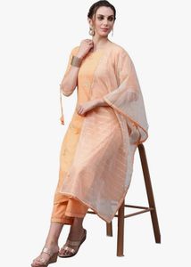 Elegant Peach Kurta Set