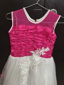 Pink &amp; White Party Dress