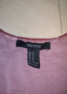 Forever 21Peach Velvet Dress For Women Stretchable