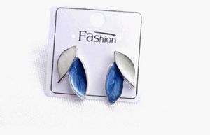 Cherry Drop Earrings And Blue &amp; White petal earrin