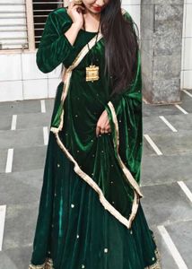 💚 green lahenga choli fully stitched....💚💚