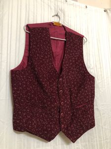 Custom &amp; Made Maroon Waistcoat