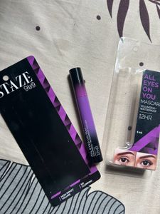 Combo Of Maybelline Compact And Staze  Mascara