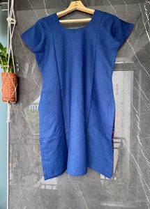 Ethnic Navy Blue N Purple Kurta Set