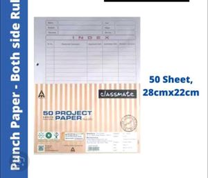 50 Sheets (Inclusive Of Index Sheet) Project Paper