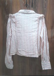 Cottagecore Frilled Checkered Shirt