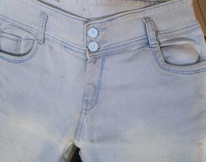Sky Blue Faded Jeans