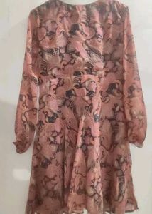 Retro Paisley Print Dress