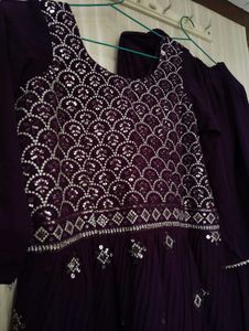 Elegant dark Purple Kurta Set💜
