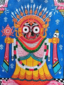 Shree Jagarnath Pattachitra(hand Made Painting)