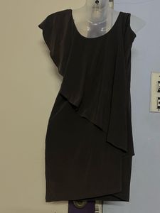 Pintrest Asymmetrical Brown Dress