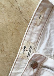 Cotton On cream Denim skorts