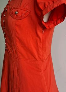 Korean Flared Dress, Lighter In Real