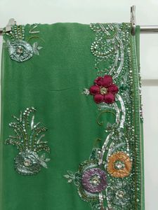 Festive Green Reception Saree