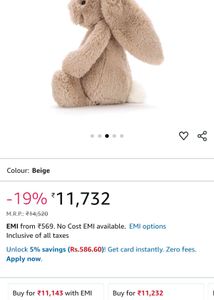 AUTHENTIC Jellycat Bunny