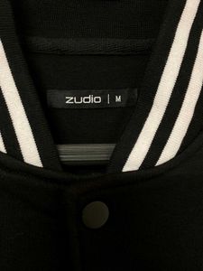 ZUDIO Unisex Premium Black Varsity jacket