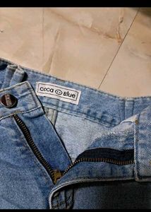 Mini Distressed Denim Skirt