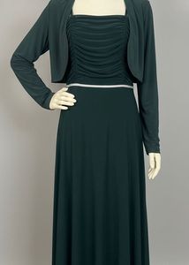 Elegant Evening Dress & Bolero Set