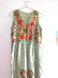 Embroidered Bohemian Dress