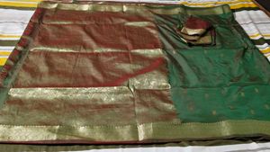 Beautiful Banarasi Sari With Blouse