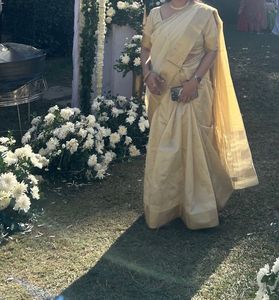 Elegant Gold Saree- available 2 in stock