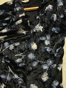 Floral Velvet Shirt