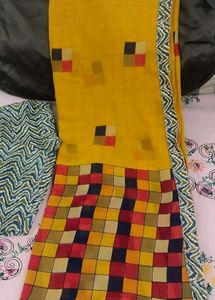 Colorful Checkered Saree