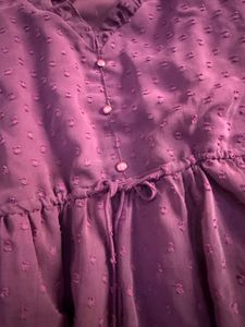 Purple Peplum Style Top