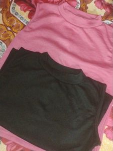 black pink tank top combo