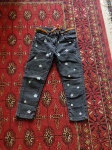 Girls' Embellished Denim Jeans