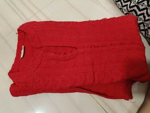 Red Chikankari Kurta