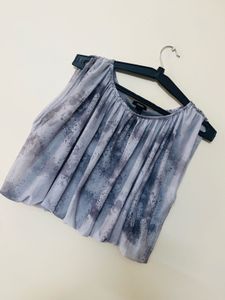net fabric flowy top