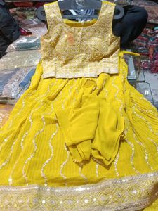 Yellow Lehenga Choli Set