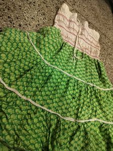 Green Ethnic Skirt