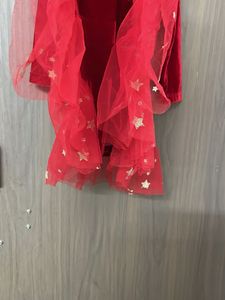 cutecummer Red Starryvalvet party wear Dress