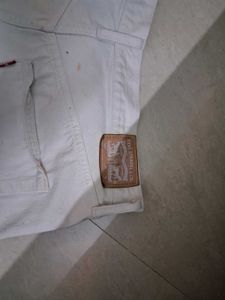 White Denim Shorts