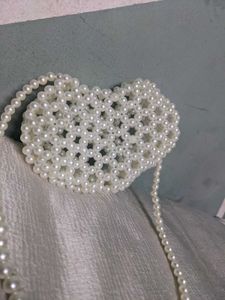 Beaded Heart ❤️ Shape Bag