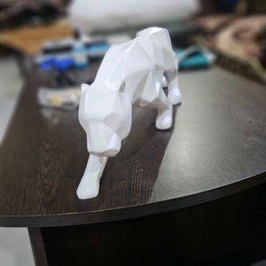 Modern Art Geometric Jaguar Figurine