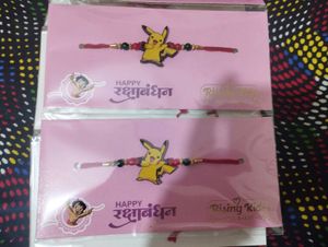 Set Of 2 Pikachu Kids Rakhi