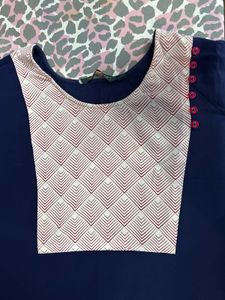 Avaasa Classy Blue Kurta L Size