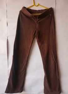 brown high-waist sweatpants/gym pant