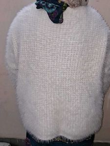 Cozy White Knit Sweater