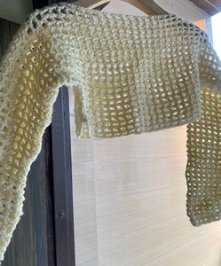 🧶 Crochet Crop Top - Boho Chic
