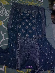 Teal Embroidered Salwar Kameez Set