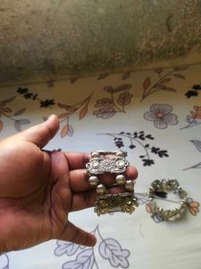 Silver bangles with Intricate Detail