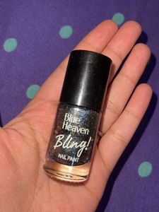 Blue Heaven Bling Nail Polish