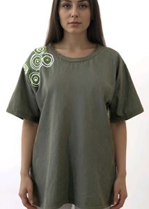 Olive Green EmbroideredTee