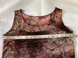 Floral Sheer Tank Top B-34-38