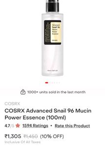 Seal Packed Cosrx Snail Mucin