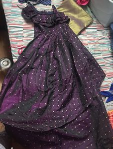 Elegant Purple Party Dress